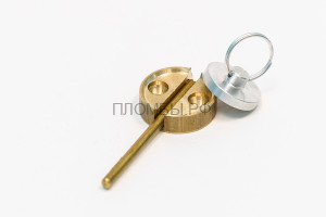 Опечатывающее устройство с откидным штоком латунный
